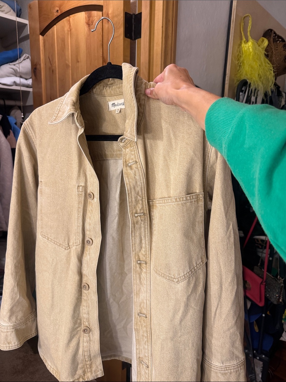 Madewell Beige Sandstone Jean Jacket